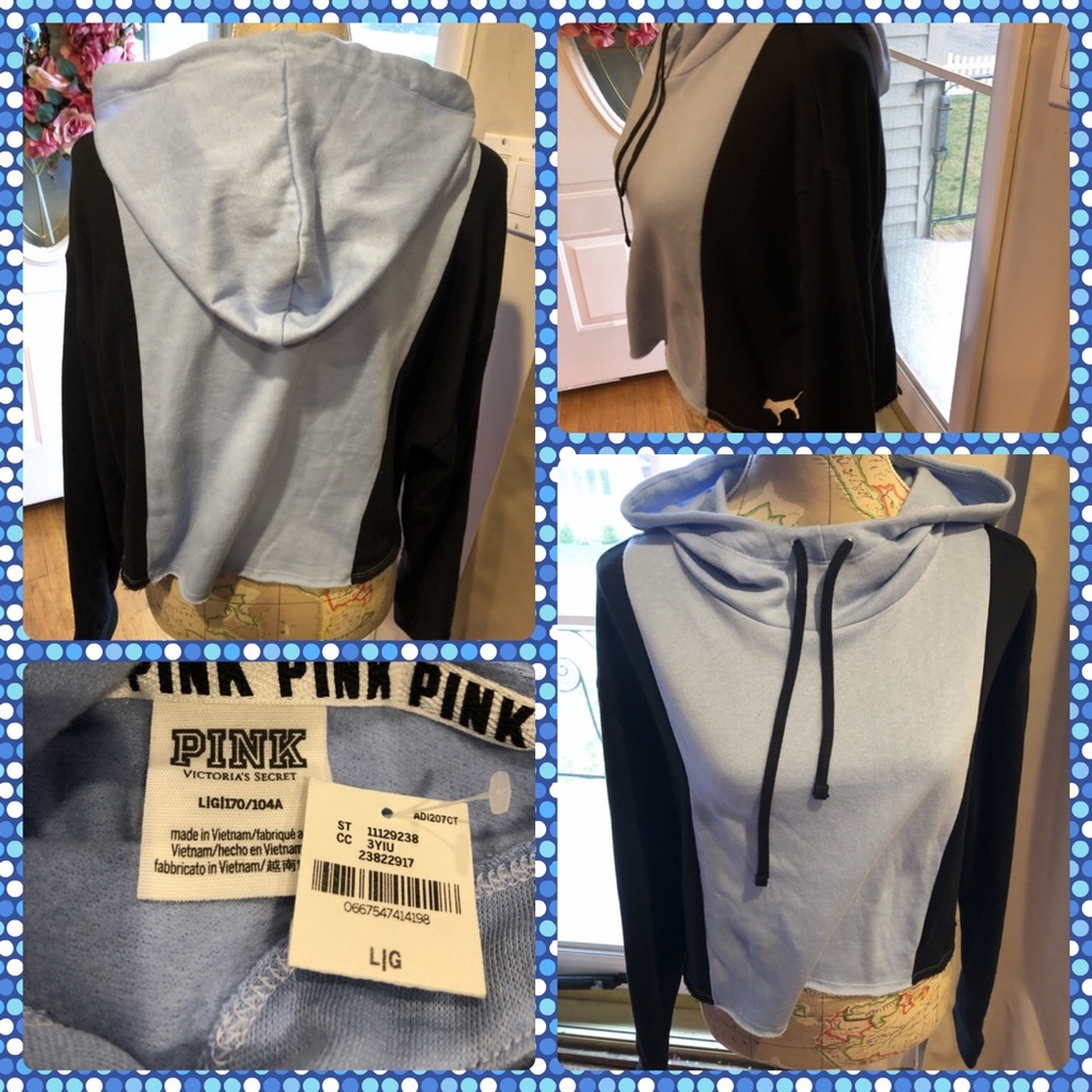 BNWT Pink Victoria’sSecret Funnel Neck Sweatshirt